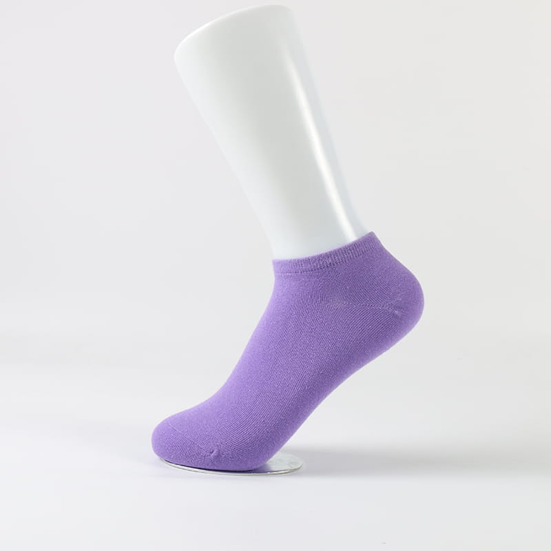 Nagykereskedelmi Multi Solid Color Sima mélyen kivágott No Show Socks Női pamut zokni