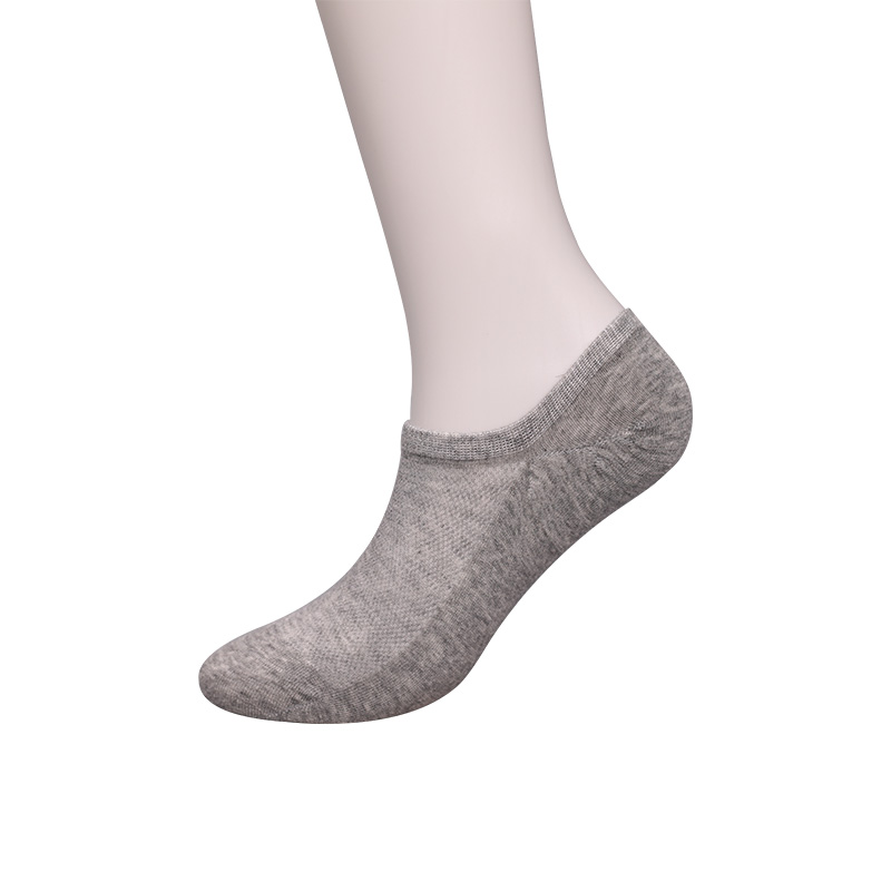 Ultravékony fésült pamut, nylon és spandex sima félhálós, kézzel varrott női zokni WSD1673