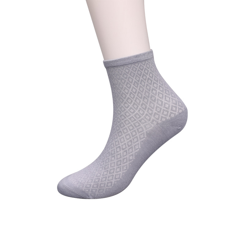 Puha bambuszszálas nylon táska, vékony kis gyémánt alkalmi női zokni, kézzel varrott női zokni WSD1689