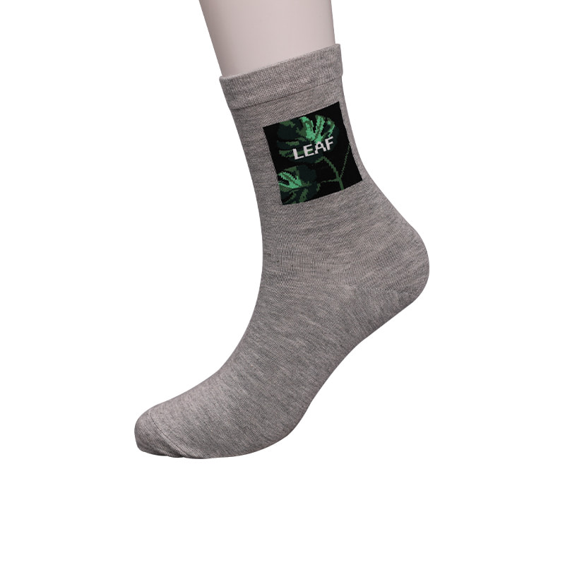 Puha fonású selyem nylonba csomagolt spandex utánzat 3D nyomtatott jacquard kézzel varrott őszi és téli férfi zokni WSD2850