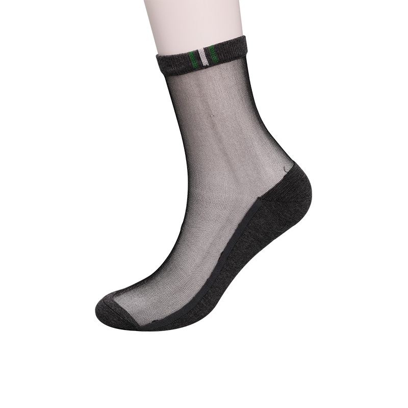 Divat hétköznapi tavaszi és nyári pamut alsó férfi harisnya Luokou függőleges csíkos virágok menő csúszásmentes talpú férfi harisnya WSD2711