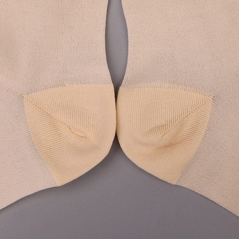 Divat átlátszó nylon selyem pamut alsó női zokni Szuperfinom nylon átlátszó selyem női zokni Kristály selyem női zokni WSD1946