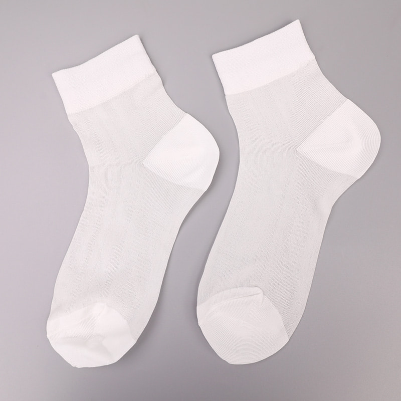 Divat átlátszó nylon selyem pamut alsó női zokni Szuperfinom nylon átlátszó selyem női zokni Kristály selyem női zokni WSD1946