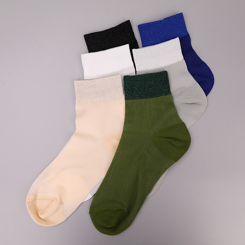 Divat átlátszó nylon selyem pamut alsó női zokni Szuperfinom nylon átlátszó selyem női zokni Kristály selyem női zokni WSD1946