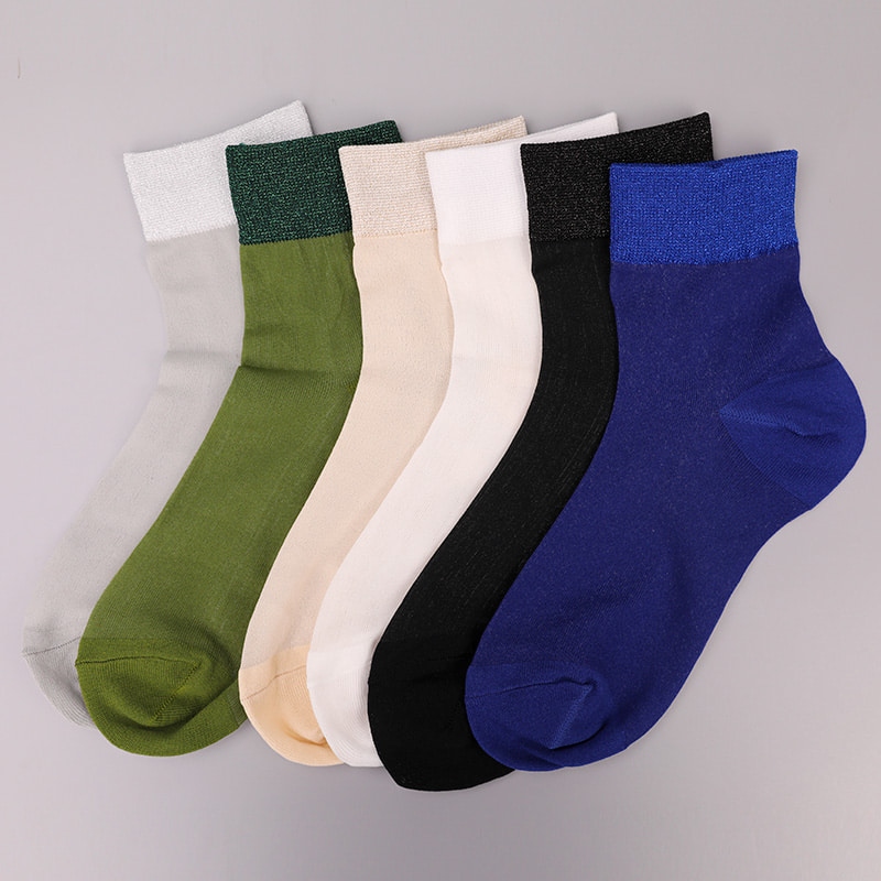 Divat átlátszó nylon selyem pamut alsó női zokni Szuperfinom nylon átlátszó selyem női zokni Kristály selyem női zokni WSD1946