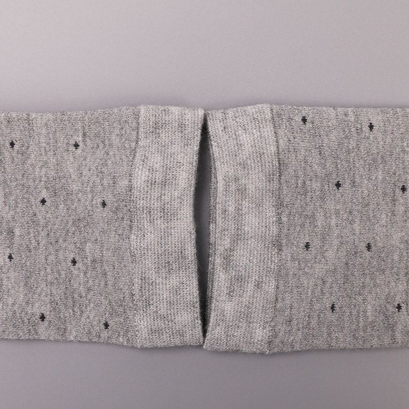 Puha fonású selyem nylon borítású ammónia, láthatatlan gyémánt alakú kis pont jacquard kézzel varrott téli vastag férfi zokni WSD2851