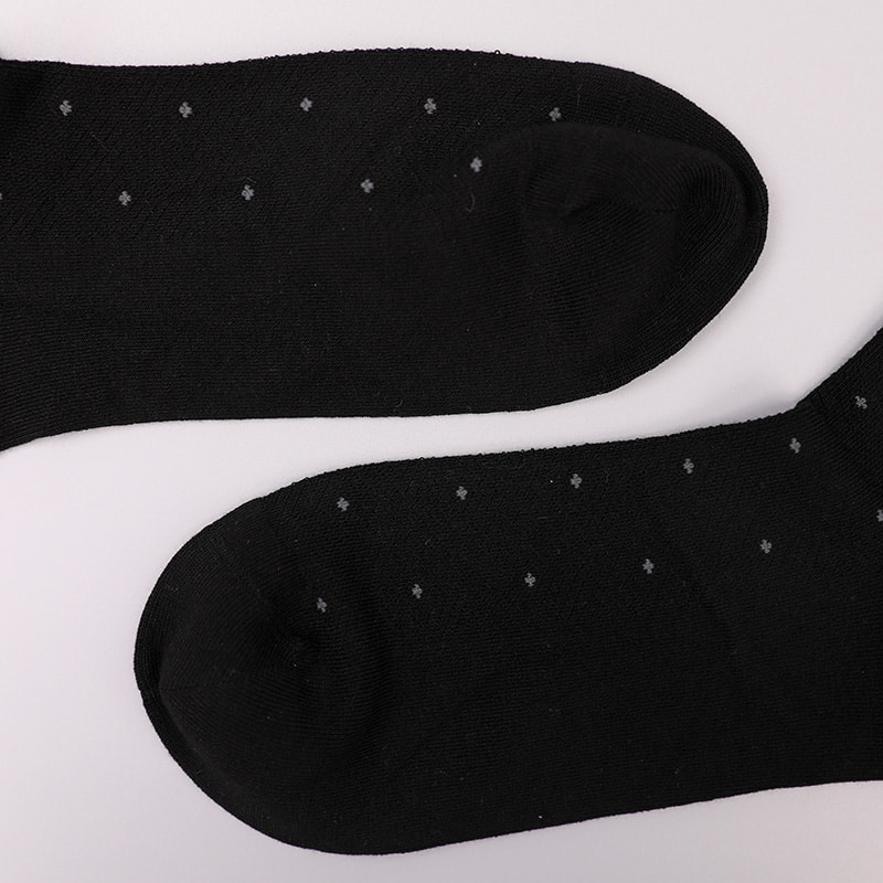 Puha fonású selyem nylon borítású ammónia, láthatatlan gyémánt alakú kis pont jacquard kézzel varrott téli vastag férfi zokni WSD2851