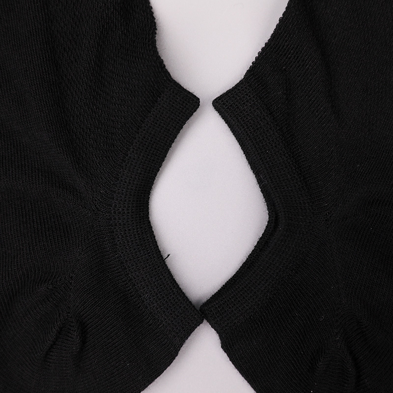 Ultravékony fésült pamut, nylon és spandex sima félhálós, kézzel varrott női zokni WSD1673