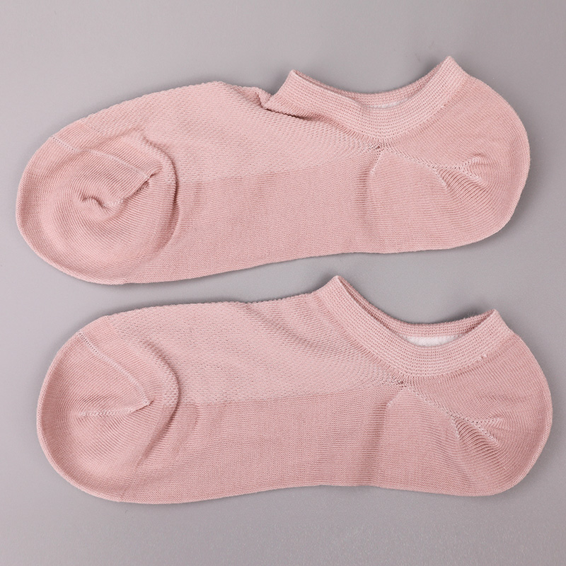Ultravékony fésült pamut, nylon és spandex sima félhálós, kézzel varrott női zokni WSD1673
