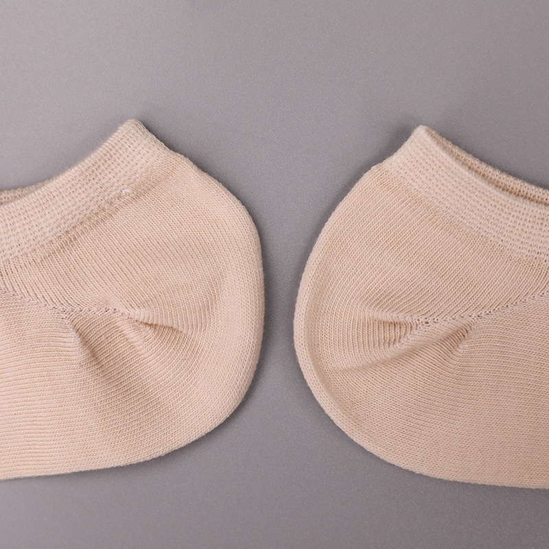 Ultravékony fésült pamut, nylon és spandex sima félhálós, kézzel varrott női zokni WSD1673