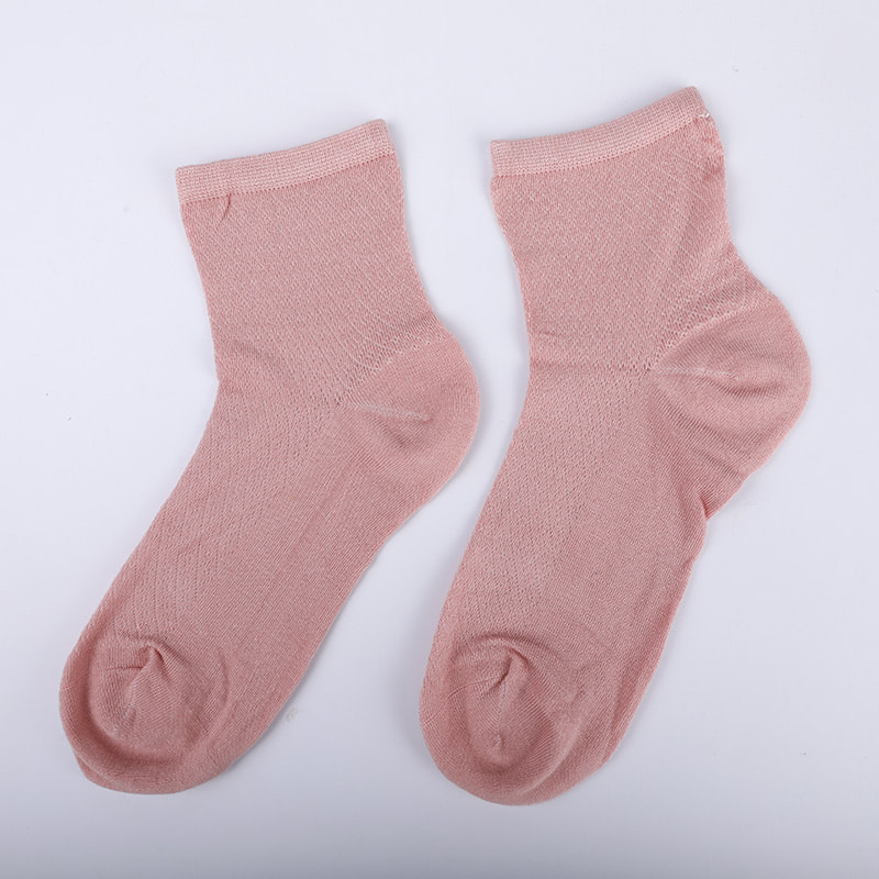 Puha bambuszszálas nylon táska, vékony kis gyémánt alkalmi női zokni, kézzel varrott női zokni WSD1689