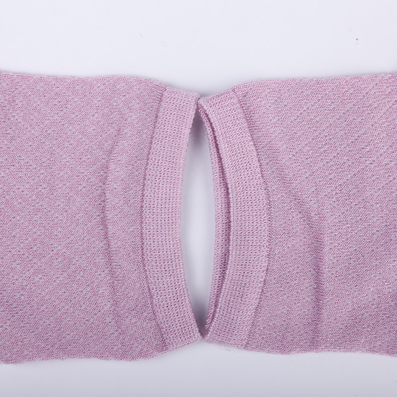 Puha bambuszszálas nylon táska, vékony kis gyémánt alkalmi női zokni, kézzel varrott női zokni WSD1689