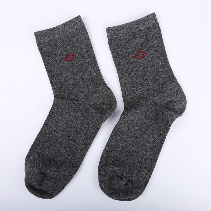 Fésült pamut pamut burkolt ammónia zokni 98% pamut fonal kis jacquard kézzel varrott őszi és téli férfi zokni WSD2581